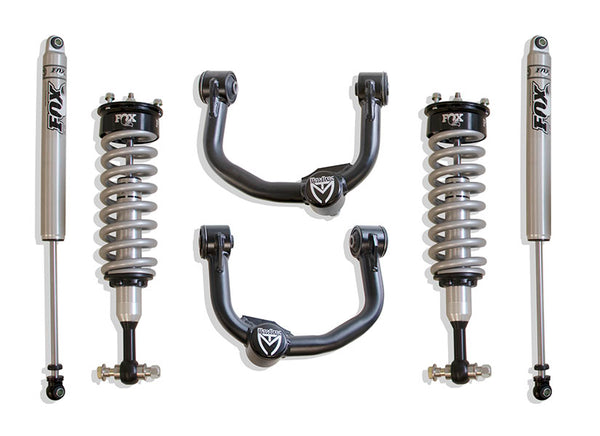 MaxTrac 2.5" Fox Coilover Leveling Kit — Brushed Silver — 2009-2013 Ford F-150 (K883420FC)