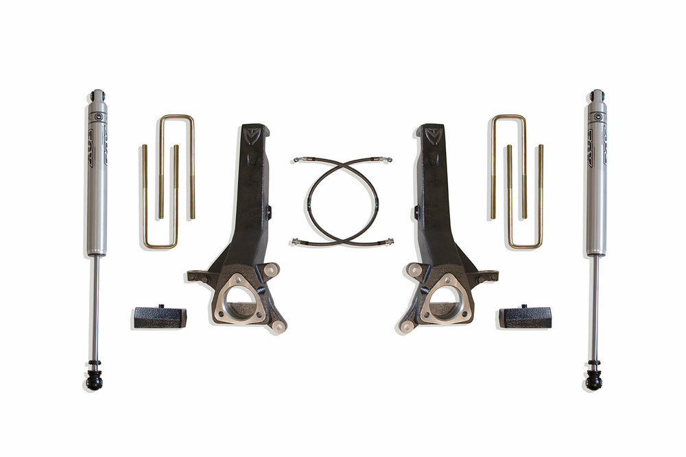 MaxTrac 4" Lift Kit (FOX SHOCKS) — Grey Powdercoat, 2WD (K885342F)