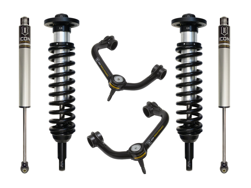 ICON 2009-2013 Ford F-150 4WD, 0-2.63" Lift, Stage 2 Suspension System, Tubular