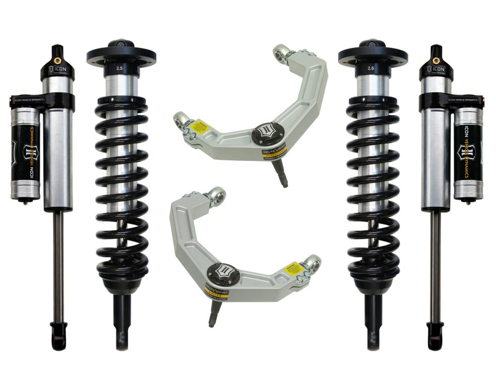 ICON 2009-2013 Ford F-150 4WD, 0-2.63" Lift, Stage 3 Suspension System, Billet