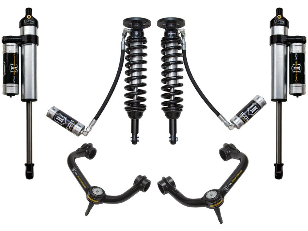 ICON 2009-2013 Ford F-150 4WD, 1.75-2.63" Lift, Stage 4 Suspension System, Tubular