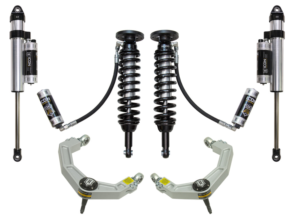 ICON 2009-2013 Ford F-150 4WD, 1.75-2.63" Lift, Stage 5 Suspension System, Billet