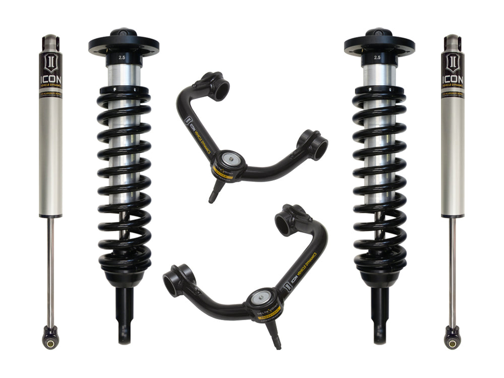 ICON 2009-2013 Ford F-150 2WD, 0-2.63" Lift, Stage 2 Suspension System, Tubular
