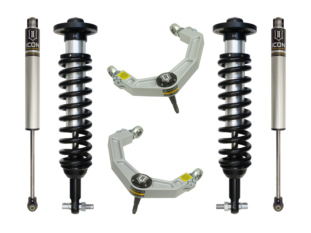 ICON 2014 Ford F-150 2WD, 0-2.63" Lift, Stage 2 Suspension System, Billet