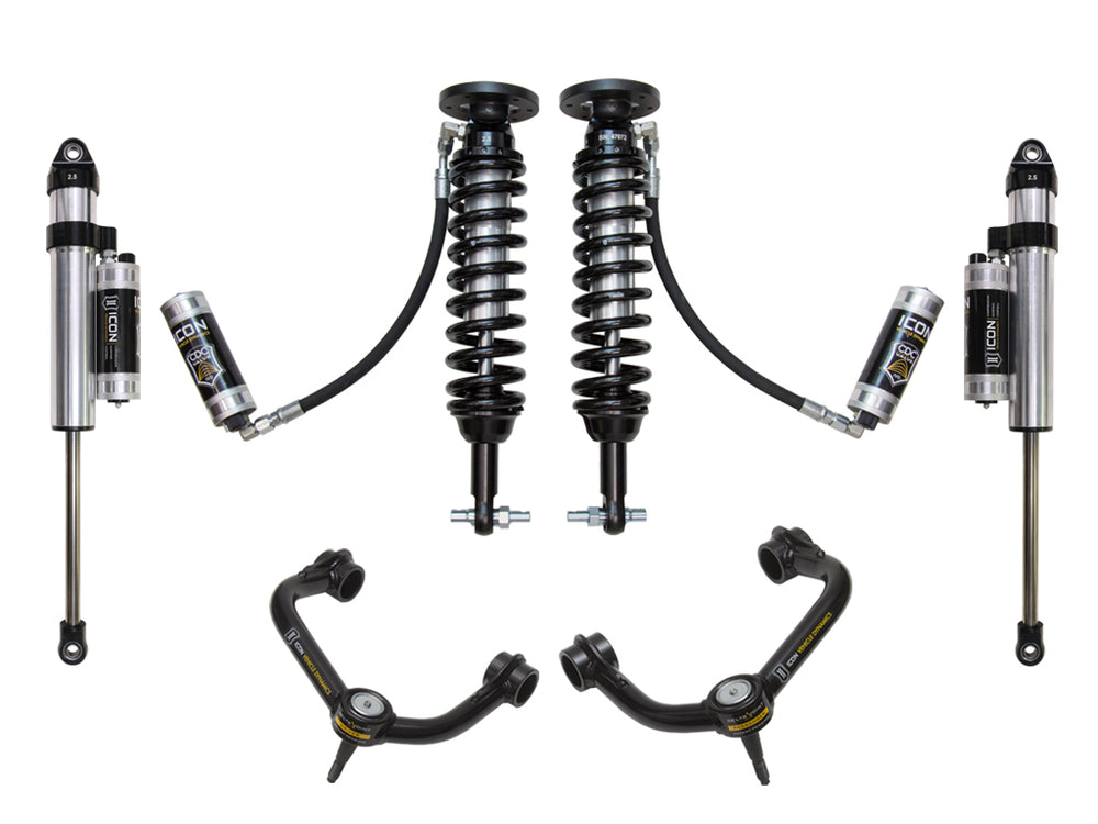 ICON 2014 Ford F-150 2WD, 1.75-2.63" Lift, Stage 4 Suspension System, Tubular (K93075T)