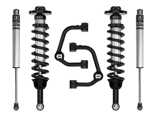 ICON 2021-2026 Ford F-150 4WD, 2.75-3.5" Lift, Stage 1 Suspension System, Tubular