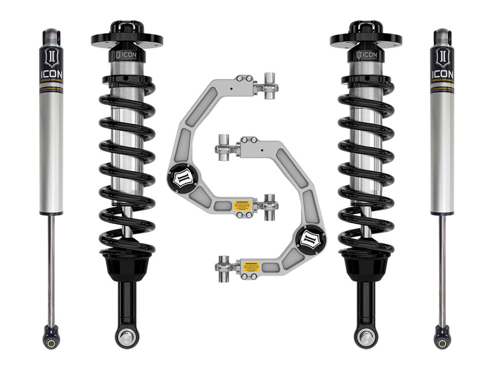 ICON 2021-2026 Ford F-150 4WD, 2.75-3.5" Lift, Stage 1 Suspension System, Billet