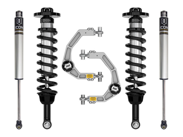 ICON 2021-2026 Ford F-150 4WD, 2.75-3.5" Lift, Stage 1 Suspension System, Billet