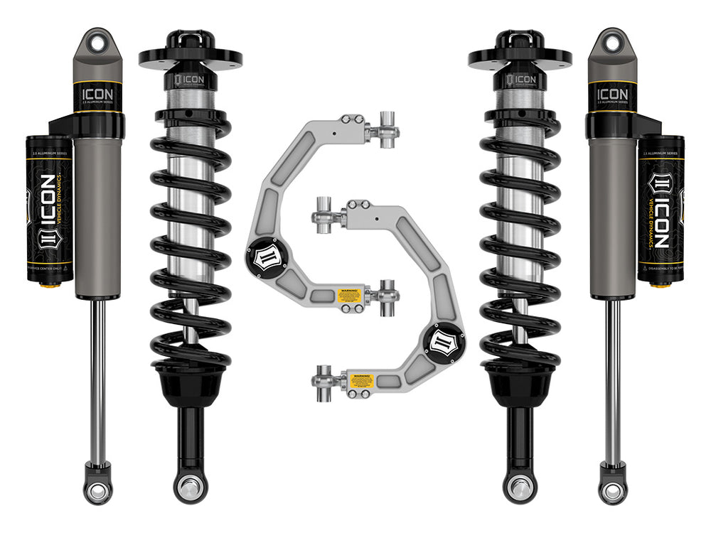 ICON 2021-2026 Ford F-150 4WD, 2.75-3.5" Lift, Stage 2 Suspension System, Billet