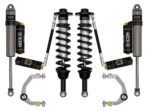 ICON 2021-2026 Ford F-150 4WD, 2.75-3.5" Lift, Stage 4 Suspension System, Billet, CDCV
