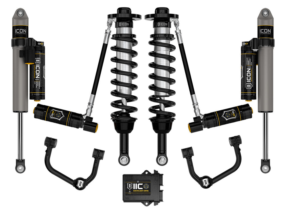 ICON 2021-2026 Ford F-150 4WD, 2.75-3.5" Lift, Stage 5 Suspension System, Tubular