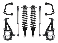 ICON 2021-2026 Ford F-150 4WD, 3.5-4.5" Lift, Stage 1 Suspension System, Tubular