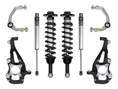 ICON 2021-2026 Ford F-150 4WD, 3.5-4.5" Lift, Stage 1 Suspension System, Billet