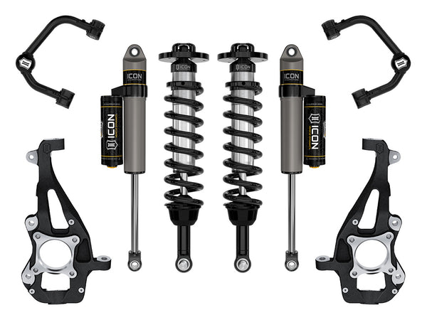 ICON 2021-2026 Ford F-150 4WD, 3.5-4.5" Lift, Stage 2 Suspension System, Tubular