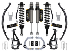 ICON 2021-2026 Ford F-150 4WD, 3.5-4.5" Lift, Stage 4 Suspension System, Billet, CDCV, w/ Leaf Packs