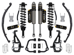ICON 2021-2026 Ford F-150 4WD, 3.5-4.5" Lift, Stage 4 Suspension System, Tubular, CDCV, w/ Leaf Packs