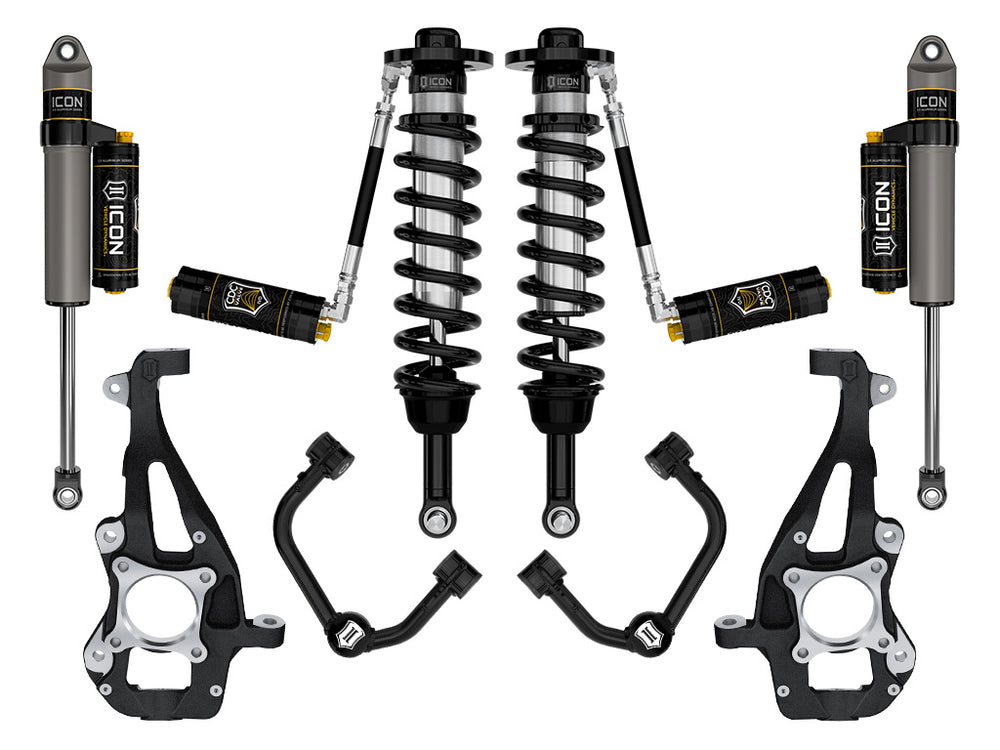 ICON 2021-2026 Ford F-150 4WD, 3.5-4.5" Lift, Stage 4 Suspension System, Tubular, CDCV