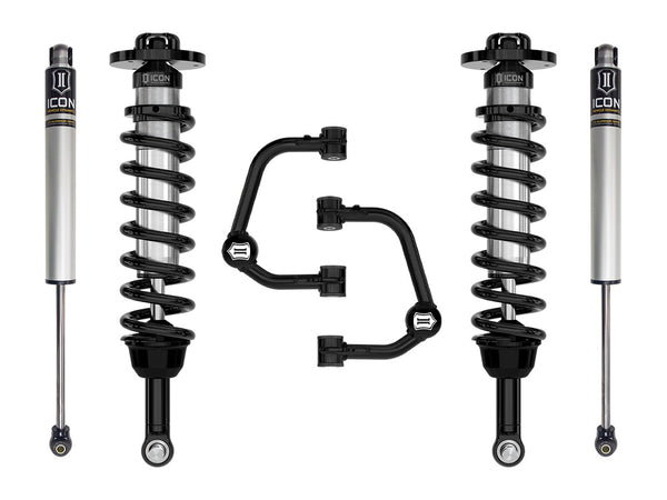 ICON 2021-2026 Ford F-150 Tremor, 2.5-3" Lift, Stage 1 Suspension System, Tubular — 4WD