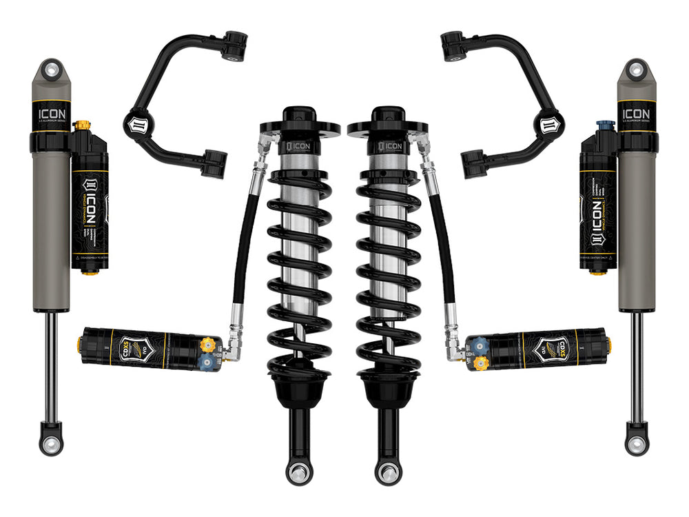 ICON 2021-2025 Ford F-150 Tremor, 2.5-3" Lift, Stage 4 Suspension System, Tubular, CDXS