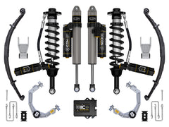 ICON 2021-2025 Ford F-150 Tremor, 2.5-3" Lift, Stage 5 Suspension System, Billet, w/ Leaf Packs — 4WD