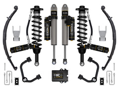 ICON 2021-2025 Ford F-150 Tremor, 2.5-3" Lift, Stage 5 Suspension System, Tubular, w/ Leaf Packs — 4WD