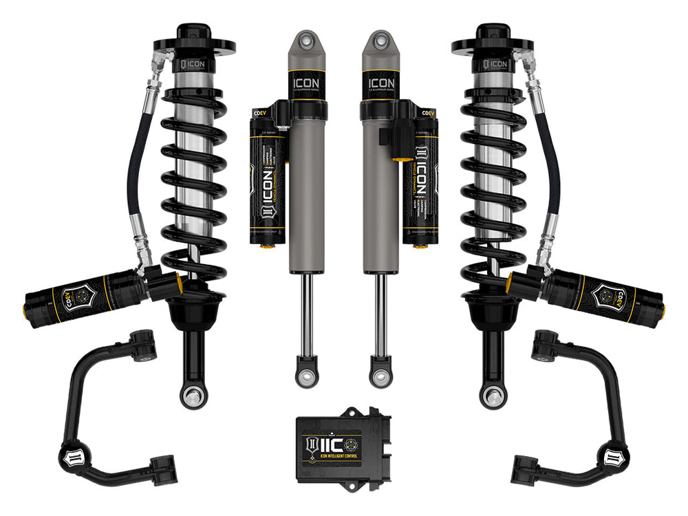 ICON 2021-2025 Ford F-150 Tremor, 2.5-3" Lift, Stage 5 Suspension System, Tubular — 4WD