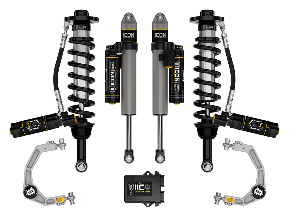 ICON 2021-2025 Ford F-150 Tremor, 2.5-3" Lift, Stage 5 Suspension System, Billet — 4WD