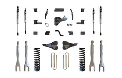 MaxTrac 4" Lift Kit with 4-Links (Vulcan Shocks) — Grey Powdercoat — 2020-2022 Ford F-250 / F-350 Super Duty (K943341VL)