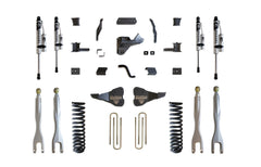MaxTrac 4" Lift Kit with 4-Links (Vulcan Reservoir Shocks) — Grey Powdercoat — 2020-2022 Ford F-250 / F-350 Super Duty (K943341VRL)