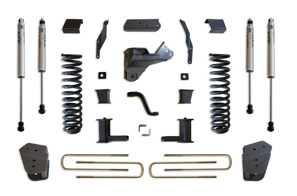 MaxTrac Ensemble de rehaussement 6 po (amortisseurs FOX) — revêtement en poudre gris — 2020-2022 Ford F-250 / F-350 Super Duty (K943362F)