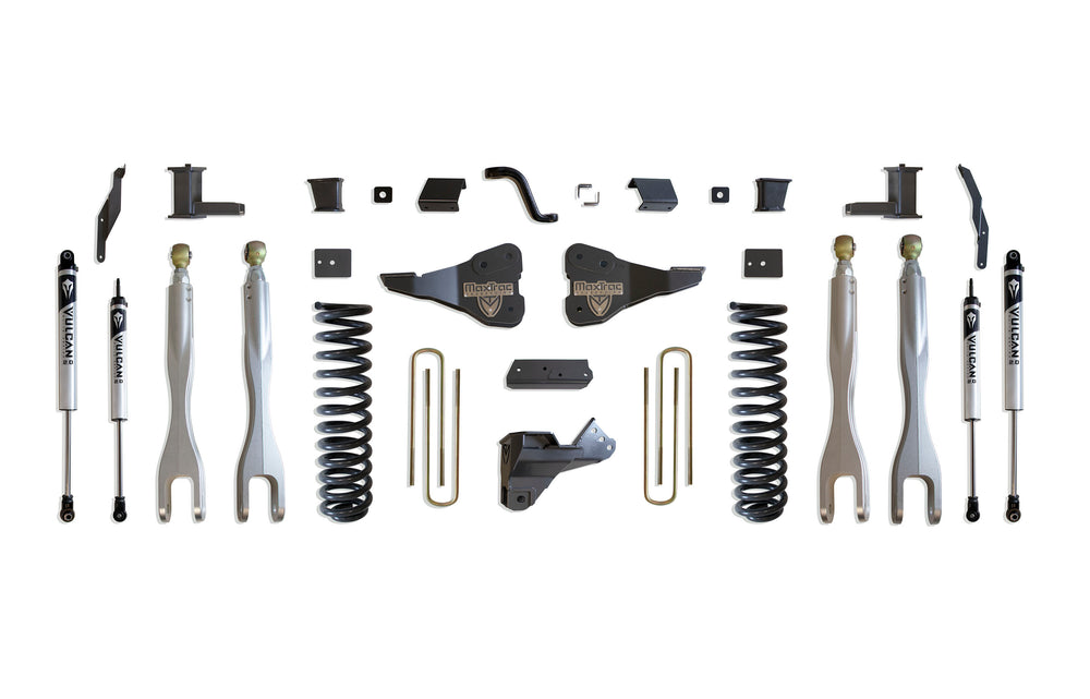 MaxTrac 6" Lift Kit with 4-Links (Vulcan Shocks) — Grey Powdercoat — 2020-2022 Ford F-250 / F-350 Super Duty (K943362VL)