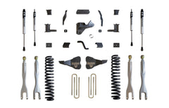 MaxTrac 8" Lift Kit with 4-Links (Vulcan Shocks) — Grey Powdercoat — 2020-2022 Ford F-250 / F-350 Super Duty (K943385VL)