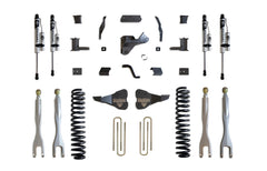 MaxTrac 8" Lift Kit with 4-Links (Vulcan Reservoir Shocks) — Grey Powdercoat — 2020-2022 Ford F-250 / F-350 Super Duty (K943385VRL)