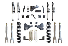 MaxTrac 8" Lift Kit with 4-Links (Vulcan Reservoir Shocks) — Grey Powdercoat — 2023-2025 Ford F-250 / F-350 Super Duty (K944385VRL)