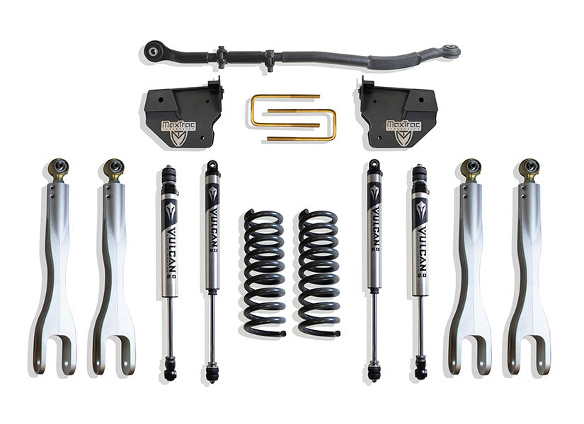MaxTrac 2.5" Lift Kit with 4-Links (Vulcan Shocks) — Grey Powdercoat — 2014-2026 Ram 2500 (K947225VL)
