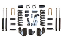 MaxTrac 4" Lift Kit (Max Trac Shocks) (Factory Rear Air Ride) — Grey Powdercoat — 2014-2018 Ram 2500 (K947241A)