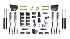 MaxTrac 4" Lift Kit with 4-Links (Max Trac Shocks) (Factory Rear Air Ride) — Grey Powdercoat — 2014-2018 Ram 2500 (K947241LA)