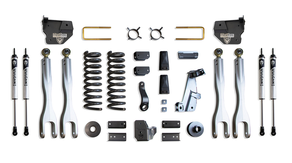 MaxTrac 4" Lift Kit with 4-Links (Vulcan Shocks) — Grey Powdercoat — 2014-2018 Ram 2500 (K947241VL)