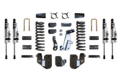 MaxTrac 4" Lift Kit (Vulcan Reservoir Shocks) (Factory Rear Air Ride) — Grey Powdercoat — 2014-2018 Ram 2500 (K947241VRA)