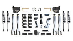 MaxTrac 4" Lift Kit with 4-Links (Vulcan Reservoir Shocks) (Factory Rear Air Ride) — Grey Powdercoat — 2014-2018 Ram 2500 (K947241VRLA)