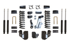 MaxTrac 6" Lift Kit (Max Trac Shocks) (Factory Rear Air Ride) — Grey Powdercoat — 2014-2018 Ram 2500 (K947263A)