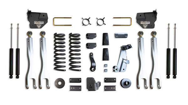 MaxTrac 6" Lift Kit with 4-Links (Max Trac Shocks) — Grey Powdercoat — 2014-2018 Ram 2500 (K947263L)