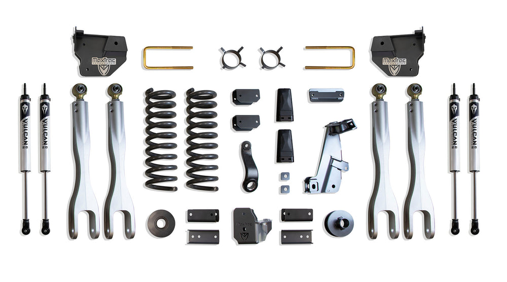 MaxTrac 6" Lift Kit with 4-Links (Vulcan Shocks) — Grey Powdercoat — 2014-2018 Ram 2500 (K947263VL)