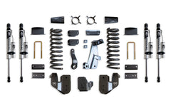 MaxTrac 6" Lift Kit (Vulcan Reservoir Shocks) (Factory Rear Air Ride) — Grey Powdercoat — 2014-2018 Ram 2500 (K947263VRA)