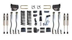 MaxTrac 8" Lift Kit W/ 4-LINKS (FOX SHOCKS) (FACTORY REAR AIR RIDE) — Grey Powdercoat — 2014-2018 Ram 2500 (K947285FLA)