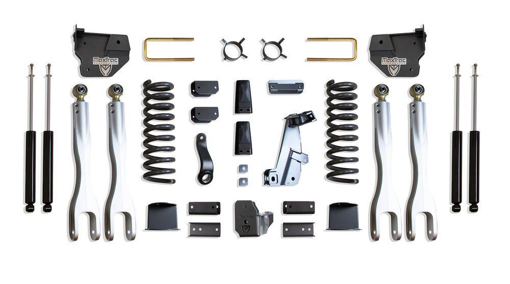 MaxTrac 8" Lift Kit with 4-Links & Max Trac Shocks (Factory Rear Air Ride) — 2014-2018 Ram 2500