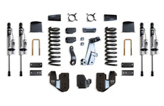 MaxTrac 8" Lift Kit (Vulcan Reservoir Shocks) (Factory Rear Air Ride) — Grey Powdercoat — 2014-2018 Ram 2500 (K947285VRA)