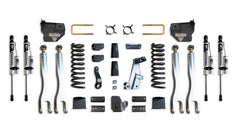 MaxTrac 8" Lift Kit with 4-Links (Vulcan Reservoir Shocks) (Factory Rear Air Ride) — Grey Powdercoat — 2014-2018 Ram 2500 (K947285VRLA)