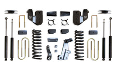 MaxTrac 4" Lift Kit (Max Trac Shocks) (Factory Rear Air Ride) — Grey Powdercoat — 2013-2018 Ram 3500 (K947341A)