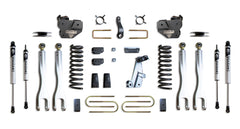 MaxTrac 4" Lift Kit with 4-Links (Vulcan Shocks) (Factory Rear Air Ride) — Grey Powdercoat — 2013-2018 Ram 3500 (K947341VLA)